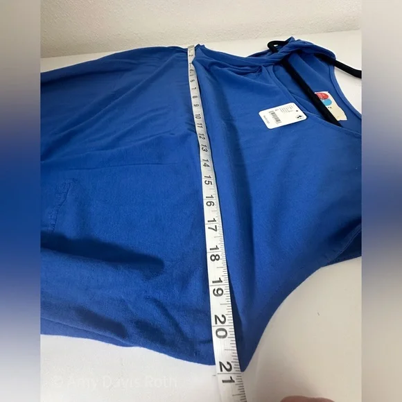 Free People Drew Tee Midi in True Blue size Medium NWT - Picture 8 of 13